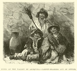 Typen des Tals von Arequipa, Teppichträger außer Dienst von Edouard Riou